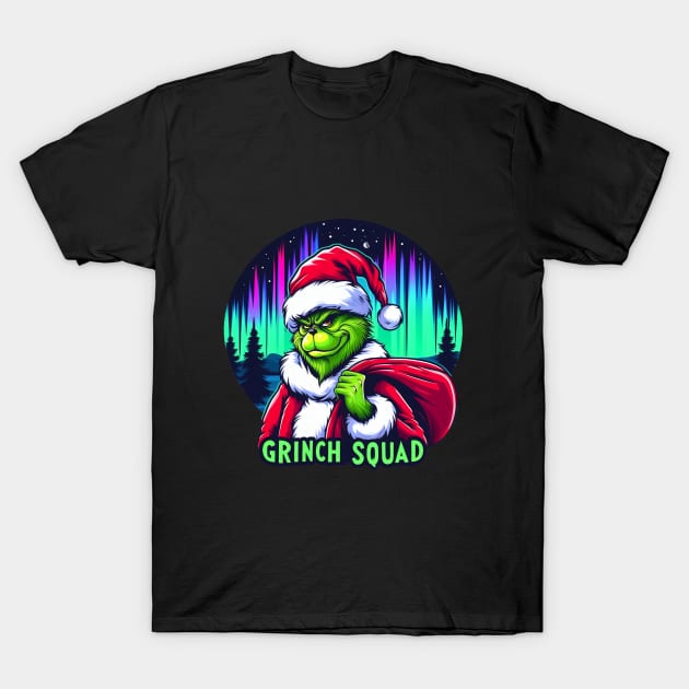 Grinch Squad T-Shirt by BukovskyART
